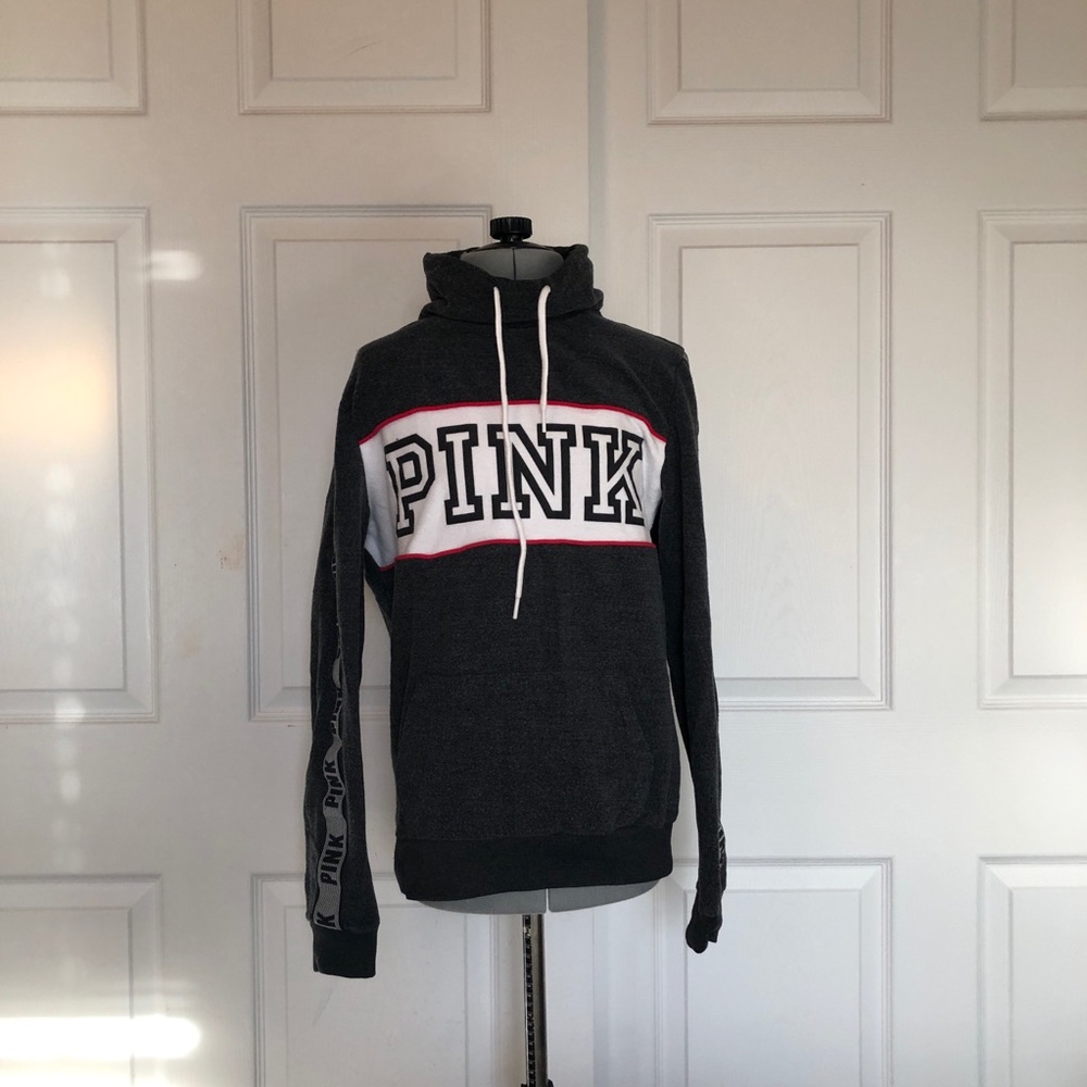 Pink Black, White, and Red Hoodie | S